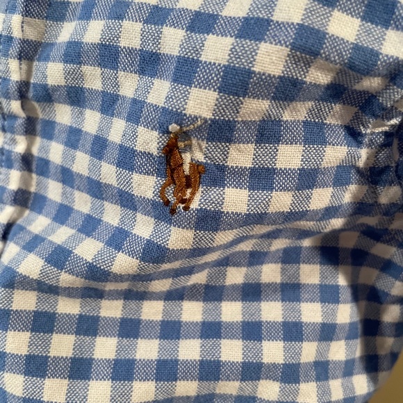9 month Polo gingham button down - Picture 4 of 6